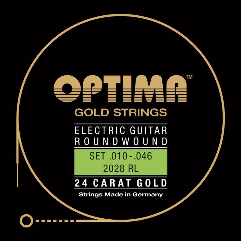 Optima 7166599 Gitara elektryczna struny Gold Strings Round Wound